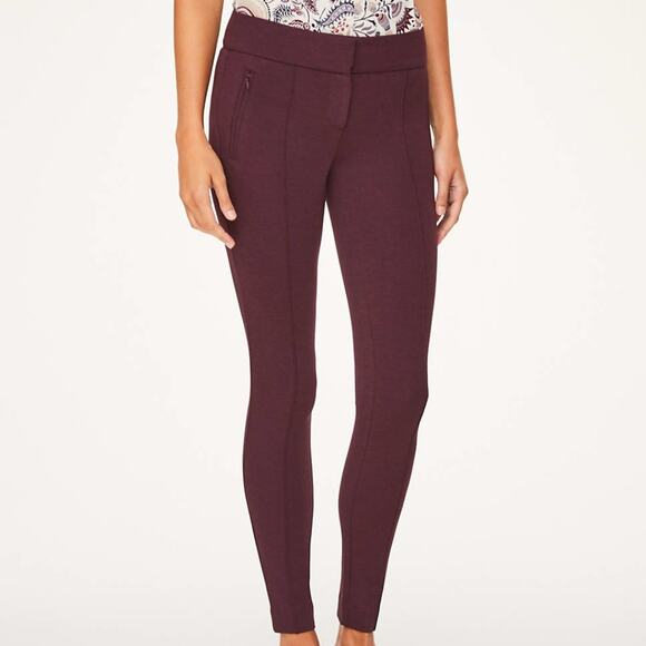 PETITE PINTUCKED PONTE LEGGINGS - Picture 1 of 2